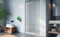 N-smart Tara 80x190 cm zuhanyajtó, 3 részes tolóajtóval