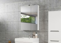 Tboss Mirror Box Recta 75x80 cm tükrös felső szekrény, 2 ajtós, 30 cm LED világítással