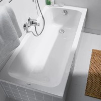 Duravit D-Code 170x75 cm egyenes akril kád, lefolyó a lábrészen