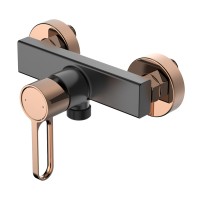 Wellis Umbra rose gold-matt fekete zuhany csaptelep