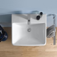 Duravit Durastyle No.1 55x46 cm bútorba építhető vagy falra szerelhető mosdó