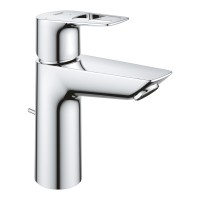 Grohe BauLoop mosdócsaptelep M méret, Cold start (energiatakarékos) húzórudas leeresztővel 23887001 