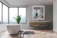 Arezzo Design LED okos tükör állítható fényerővel, páramentesítő funkcióval + óra + hőmérő kijelzőve