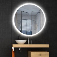 Arezzo Design LED okos tükör 80 cm, állítható fényerővel, páramentesítő funkcióval + óra + hőmérő ki