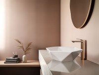 Invena Naksos pultra tehető 53,5 cm hatszögletű mosdó