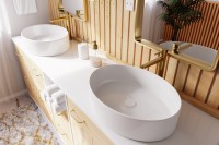 Invena Astri pultra tehető 55 cm ovális mosdó