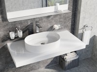 Ravak Ceramic Slim O pultra tehető kerámia mosdó 55x37 cm