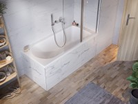 Ravak Flow egyenes, alacsonyabb magasságú akril kád