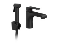Ravak Flat Mosdócsaptelep bidézuhannyal FL 112.20BLM, matt fekete