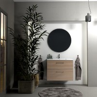 Roltechnik Geo két fiókos, fali mosdószekrény, kerámia mosdóval