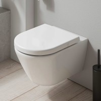 Duravit D-Code Rimless - perem nélküli fali WC + lecsapódásmentes WC ülőke SZETT