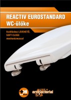 REACTIV EUROSTANDARD Duroplast WC-ülőke rozsdamentes Soft Close zsanérral.