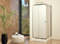 N-smart Ambon Frost 90x90 cm szögletes zuhanykabin, Frost (intim) üveggel