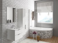 Ravak CVSK1 Rosa 140, 150 cm kádakhoz kádparaván, fehér keret + átlátszó üveg, jobbos vagy balos vál