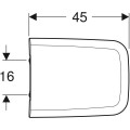 Geberit Icon Square lecsapódásmentes WC ülőke