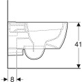 Geberit Icon Rimfree, perem nélküli fali WC, ovális