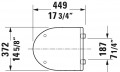 Duravit Durastyle Basic WC ülőke, lecsapódásmentes