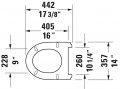 Duravit Durastyle Basic WC ülőke, lecsapódásmentes