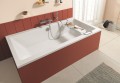 Villeroy & Boch Targa Plus akril kád 180x80 + vízszintező kádláb + Alcaplast automata kádlefol