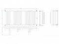 Arezzo Design Step Black 500x1000 mm törölközőszárító radiátor, fekete AR-SP10050B