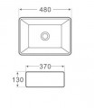 Arezzo Design Placa pultra tehető mosdó AR-058