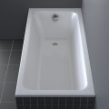 Duravit D-Code 160x70cm egyenes akril kád, lefolyó a lábrészen