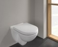 Villeroy&Boch O.Novo Combipack mélyöblítésű fali WC + lecsapódásmentes WC ülőke 36x56 cm 56