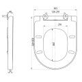 Sapho Turku PCS104 Soft close - lecsapódásmentes WC ülőke