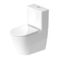 Duravit D-Neo Rimless - perem nélküli monoblokk WC + alsó vízbekötésű tartály SZETT