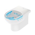 Duravit Durastyle No.1 Rimless - perem nélküli álló WC, alsó kifolyású, mélyöblítésű