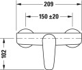 Duravit B.1 zuhanycsaptelep