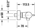 Duravit D-Neo B.2 termosztátos zuhanycsaptelep