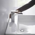 Hansgrohe Vernis Shape 100 mosdócsaptelep, automata leeresztővel, króm