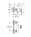 Grohe BauEdge 2023 zuhanycsaptelep 23635001