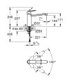 Grohe Eurosmart Cosmopolitan 2023 mosogató csaptelep 30193000