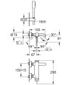 Grohe Essence 2023 kádtöltő csaptelep + zuhanyszettel 25249001