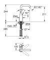 Grohe Essence 2023 mosdócsaptelep L méret, elforgatható kifolyóval, leeresztő nélkül 24177001