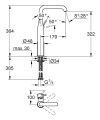 Grohe Essence 2023 mosdócsaptelep XL méret, elforgatható kifolyóval, leeresztő nélkül 2417000