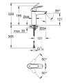 Grohe Eurosmart 2023 mosdócsaptelep M méret, leeresztő nélkül 23324003