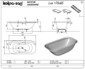 Kolpa San Lux akril kád 170x85 cm, beépíthető változat