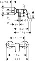 Hansgrohe Logis zuhanycsaptelep, fekete 71600670