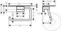 Hansgrohe AddStoris WC papír tartó, polccal, króm