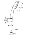 Grohe Tempesta 110 zuhanyszett fali tartóval, 2 funkciós 26164003