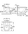 Grohe Euro Ceramic perem nélküli fali WC 39328000