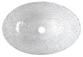 Sapho Beauty Purus pultra tehető, gravírozott üvegmosdó 50x36 cm TY305CL