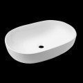 Invena Teja pultra tehető 60 cm ovális mosdó, fehér színben