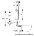 Geberit AP116 falsík előtti öblítőtartály, 2 mennyiséges öblítés