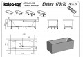 Kolpa San Elektra 170x70 beépíthető egyenes Akril kád