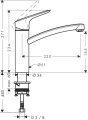 Hansgrohe Logis 160  egykaros konyhai csaptelep 71832000