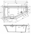 Riho Geta akril kád jobbos 170x90/310 RBA88